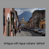 Antigua with Agua volcano  behind